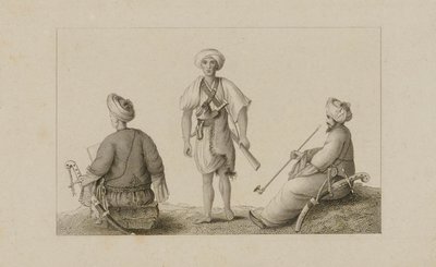 Three Men in Turbans by Unidentified