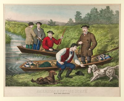 American Hunting Scene by Unknown