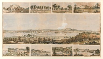 New Haven (9 views, panorama and 8 vignettes) by Unknown