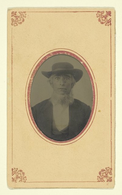 Untitled (Portrait of a Bearded Man with Hat) by Unknown