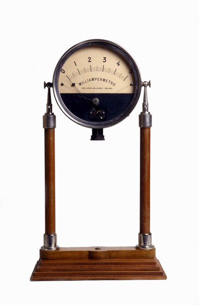 A milliamperemeter (or amperemeter): apparatus designed to calculate the intensity of the electric current by Unknown artist