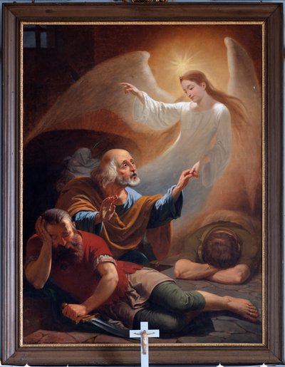 An Angel Frees Saint Peter from Prison by Unknown artist