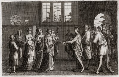 Bible of Royaumont, Old Testament: Marriage of Isaac (illustration from 1811) by Unknown artist