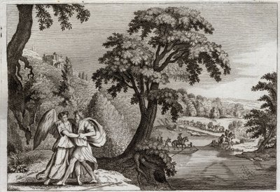 Bible of Royaumont, Old Testament: Reconciliation of Esau with Jacob by Unknown artist