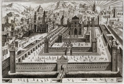 Bible of Royaumont, Old Testament: Temple of Solomon by Unknown artist