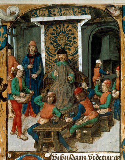 Coin minting in the Middle Ages by Unknown artist