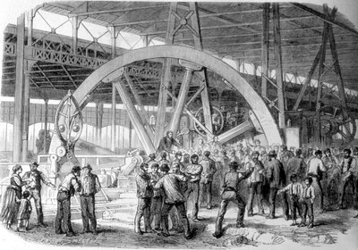 Creusot Strike: A Conciliation of Workers in the Workshops, at the Time of Pay by Unknown artist