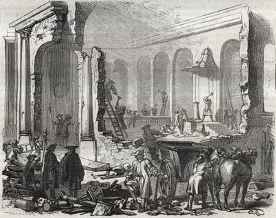 Demolition of the temple of Charenton in November 1685 after the Revocation of the Edict of Nantes, October 18 by Unknown artist
