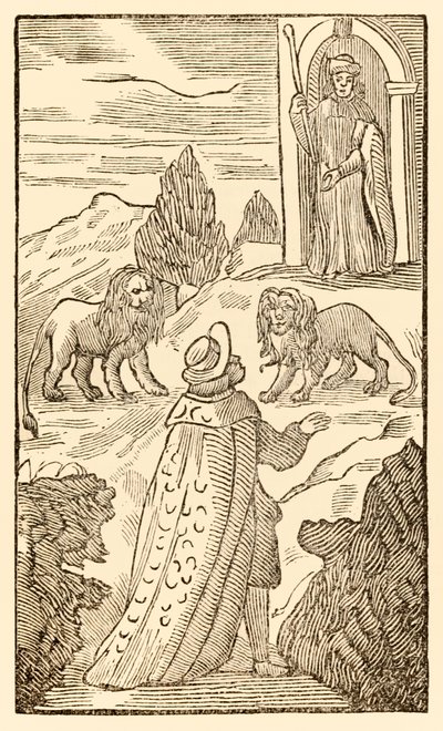 Difficulty is Behind, Fear is Before from The Pilgrims Progress From This World, To That Which Is To Come by John Bunyan (1628-1688) by Unknown