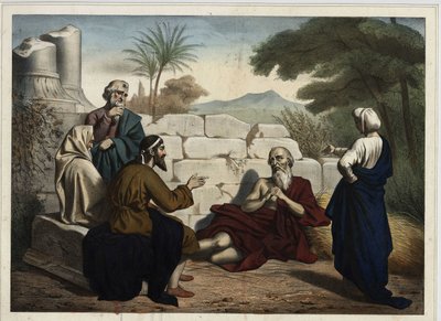 Discussion between Job and his friends about Job