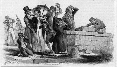 Eclipse lovers: the population of Paris observing the solar eclipse of September 7 by Unknown artist