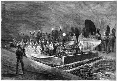 Excursion in the sewers of Paris in 1872 by Unknown artist