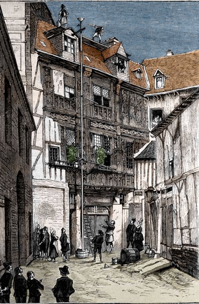 Experience of the water barometer, executed in Rouen by Pete and Blaise Pascal by Unknown artist