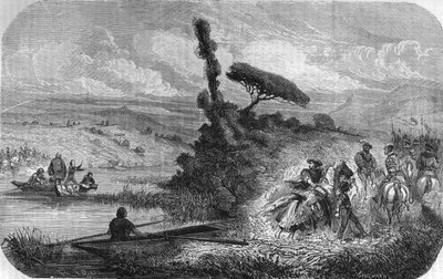 Francis I exchanges himself for his two sons hostage on Bidassoa, March 17, 1526. In 