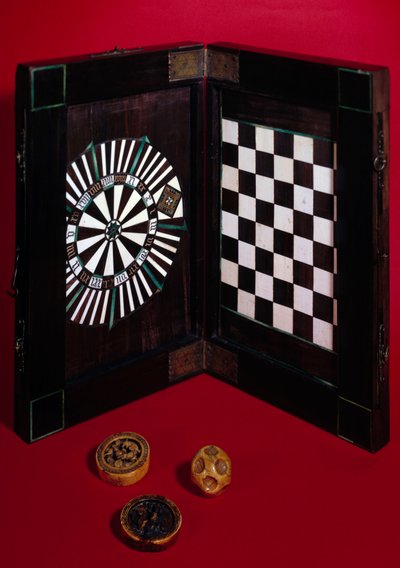 Game Box Made of Walnut, Ivory and Ebony by Unknown artist