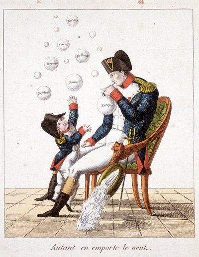 Gone with the Wind: Napoleon Making Soap Bubbles from Tuscany, Switzerland, Holland, Naples, Rome, Spain and Europe - in 