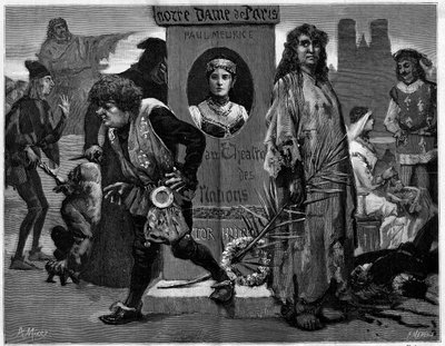 Gringoire, Quasimodo, La Esmeralda, La Sachette and Phoebus. Main Characters in 