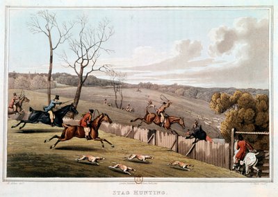 Hunting in England by Unknown artist
