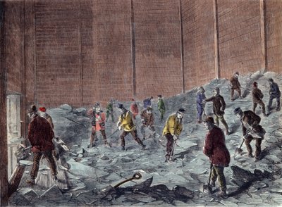 Ice making in Chelsea: collection and storage by Unknown artist