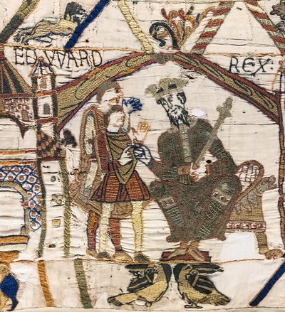 King Edward the Confessor Sends Harold to Normandy, Bayeux Tapestry by Unknown artist