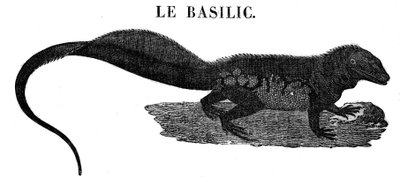 Legendary monster: representation of the reptile Basilisk by Unknown artist