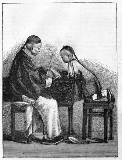 Life in China in the 19th century: A lecture by Unknown artist