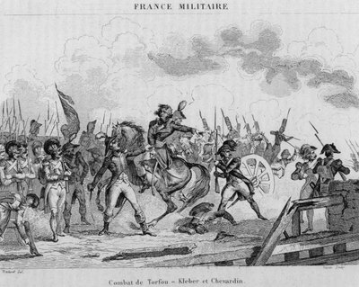 Mainz troops led by General Kleber and Colonel Shevardin during the Battle of Torfou en Vendée by Unknown artist