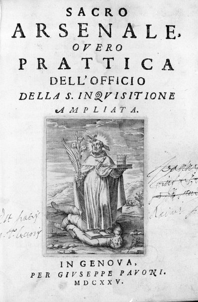 Manual of the Inquisitor: Practice of the Inquisition, Genoa by Unknown artist