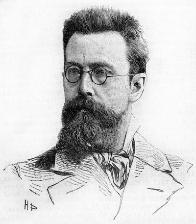 Nicholas Rimsky-Korsakov (1844-1908), Russian composer by Unknown artist