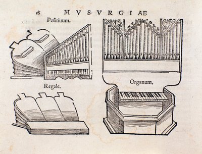 Organ representation from Musurgia practical manual of music by Unknown artist