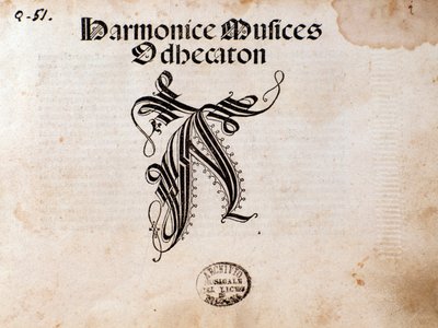 Page of musical score of Harmonice Musices Odhecaton by Ottaviano Petrucci (1501) by Unknown artist