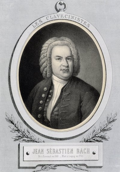 Portrait in medallion by Johann Sebastian Bach by Unknown artist