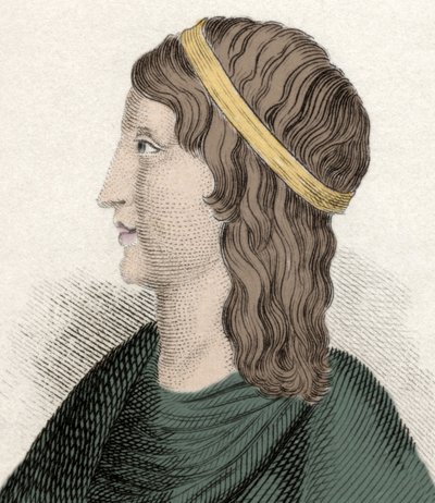 Portrait of Apuleius, Latin philosopher and writer, of Berber origin, author of 