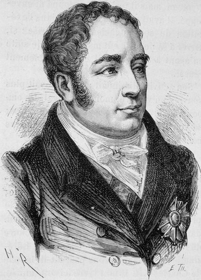 Portrait of Count Pierre Bruno Daru (1767 - 1829). Engraving from 