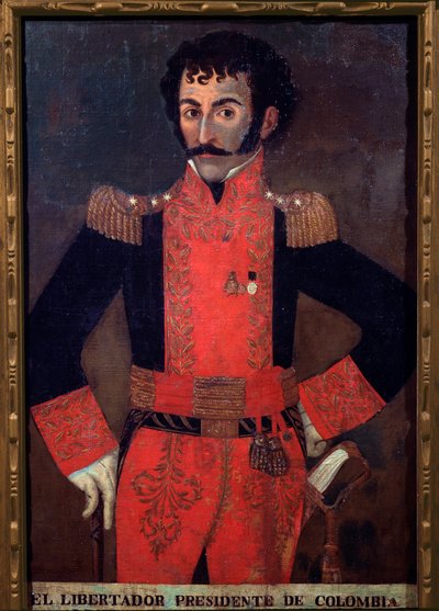 Portrait of General Santander, Colombian military and statesman by Unknown artist