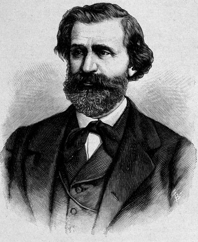 Portrait of Giuseppe Verdi, Italian composer (1813 - 1901) by Unknown artist