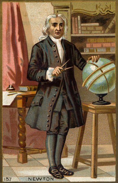 Portrait of Isaac Newton (1642-1727), English mathematician, physicist and astronomer by Unknown artist