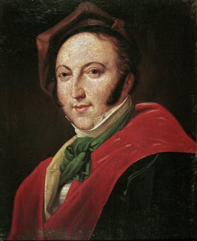 Portrait of Italian composer Gioacchino Rossini by Unknown artist