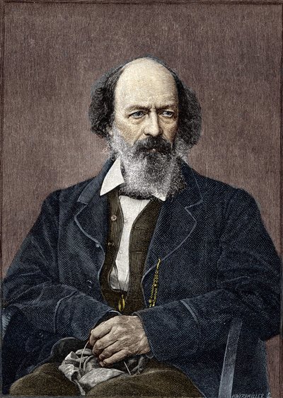 Portrait of Lord Alfred Tennyson (1809-1892) by Unknown artist