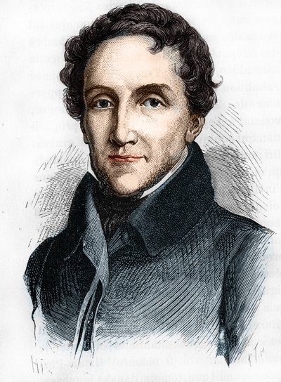 Portrait of Louis-Mathieu Mole - Portrait of Louis Mathieu, Count of Molè (1781 - 1855), French politician - in 