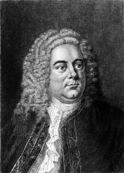 Portrait of the English composer of German origin George Frederick Handel (Georg Friedrich Handel) by Unknown artist