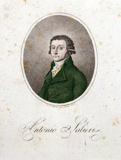 Portrait of the composer Antonio Salieri (1750 - 1825) by Unknown artist