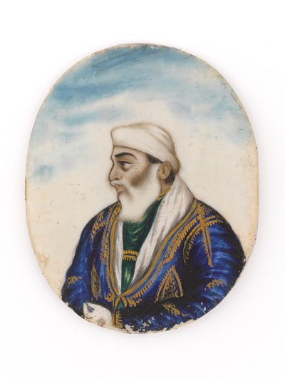Portrait, probably of Ayodeya Prasad, brother of Dina Nath by Unknown artist