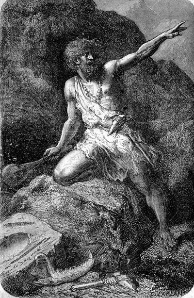 Primitive Man of the Reindeer Age (Upper Palaeolithic) by Unknown artist