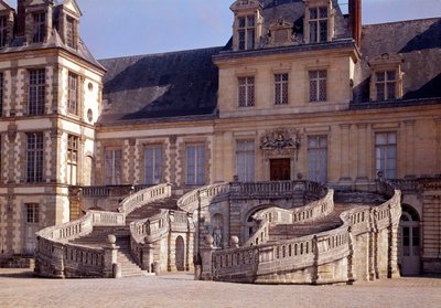Renaissance architecture: the large staircase of the castle of Fontainebleau by Unknown artist