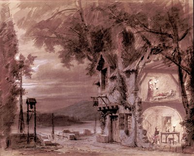 Scenography of Philippe Chaperon for the opera 