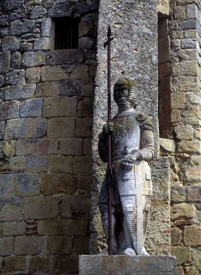 Statue of a Cathar warrior on the door of Avignonet in Lauragais (31) by Unknown artist