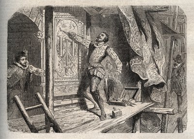 The Death of Jean Goujon, engraving in 