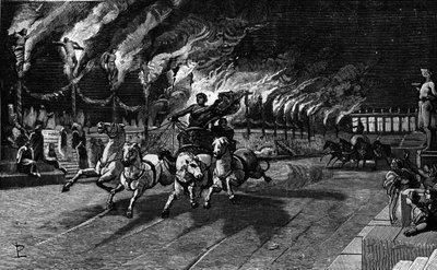 The human torch of Nero (37-68) in the circus by Unknown artist