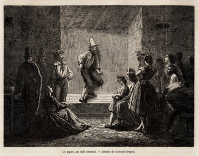 The jitter, in a dancing cafe by Unknown artist